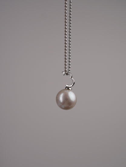 Atsumori Edison Pearl Pendant with Sterling Silver Chain