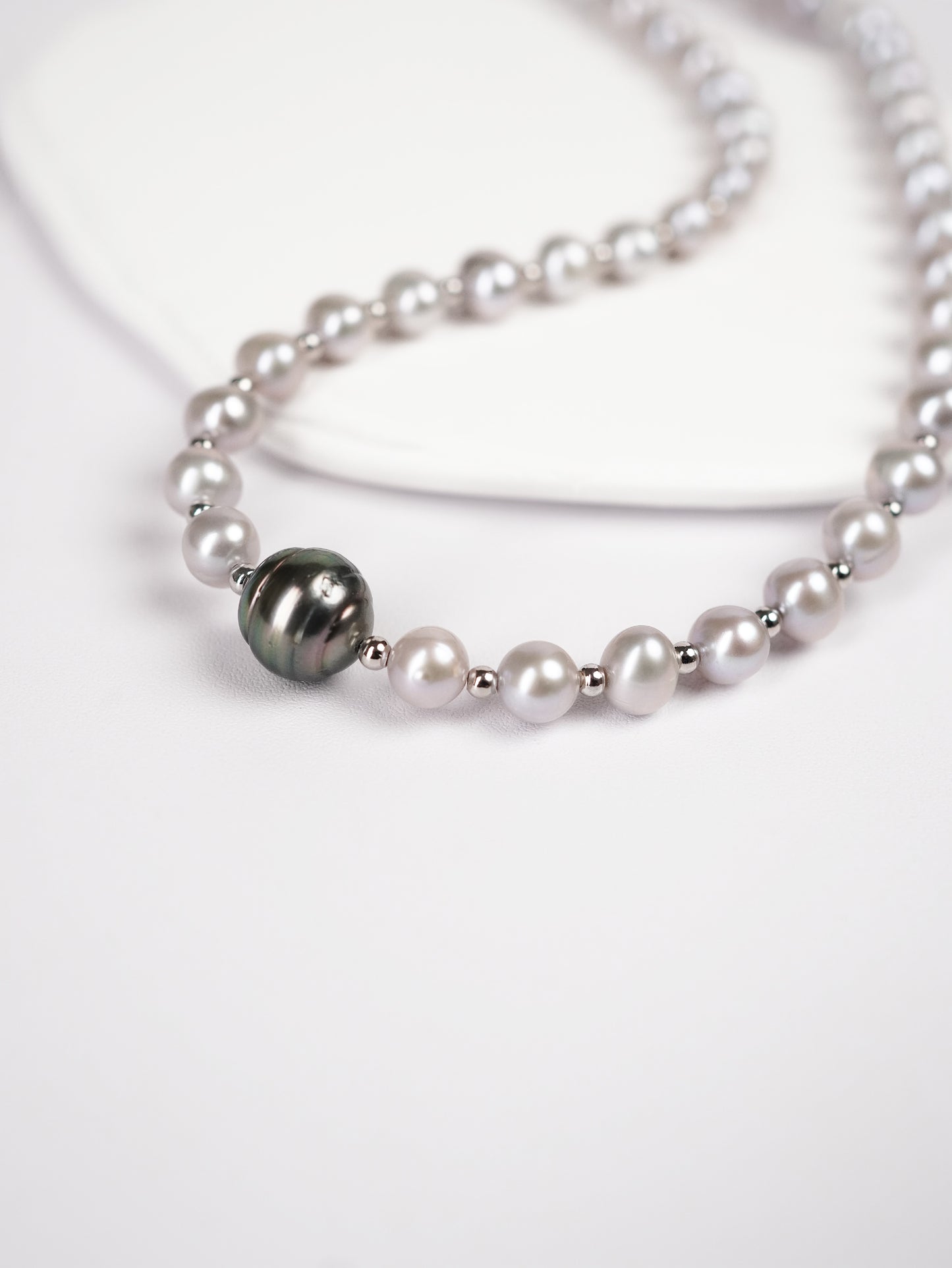 Nebula Tahitian Black Pearl Necklace