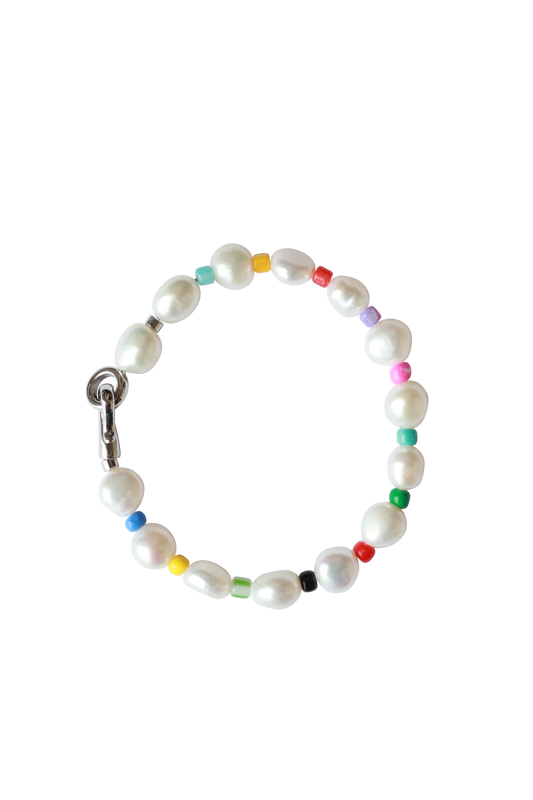 Chauntecleer Rainbow Bonbon Baroque Pearl Bracelet