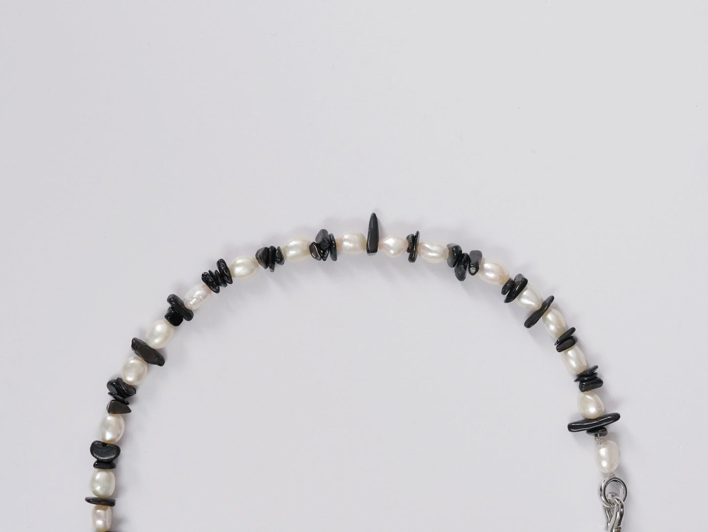 Zebra Baroque Pearl and Black Onyx Necklace