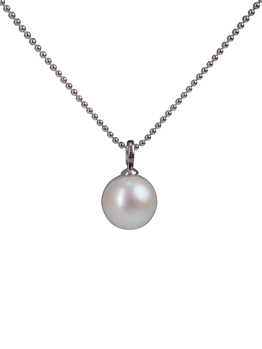 Atsumori Edison Pearl Pendant with Sterling Silver Chain